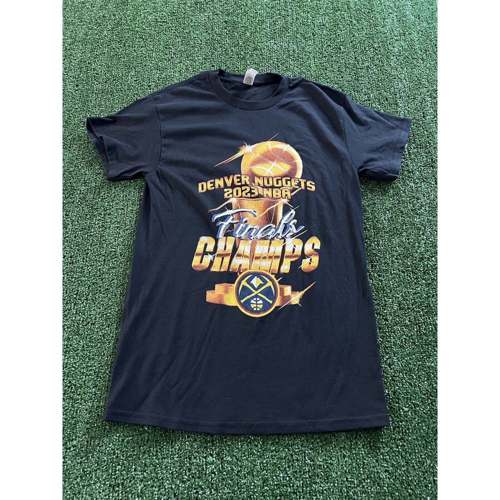 Gildan Denver Nuggets 2023 Champs Small Black Graphic T Shirt